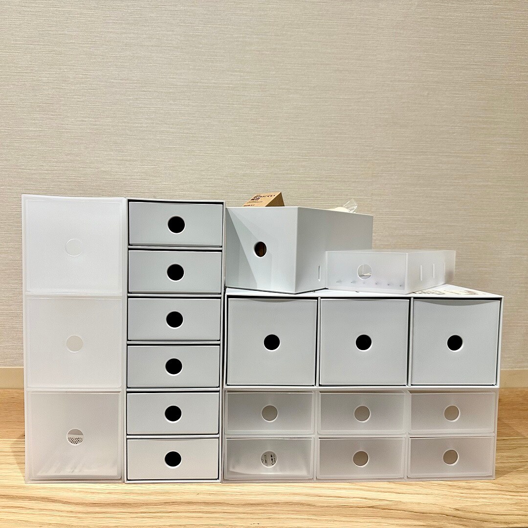 無印良品 ポリプロピレン小物収納ボックスまとめ売り 楽天市場】【無印良品 公式】【ホワイトグレー】ポリプロピレン